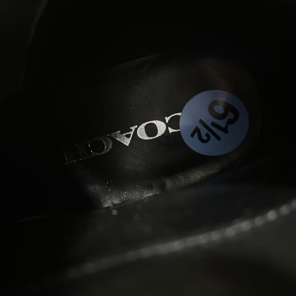 NO BOX Women Coach Patricia Mat Leather Ankle Bootsin  Black Size 6.5 - Picture 10 of 10